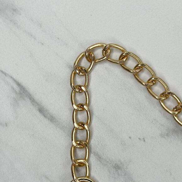 Gold Tone Chain Link Purse Handbag Bag Replacement Strap - Picture 12 of 14